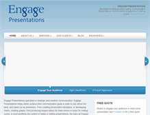 Tablet Screenshot of engagepresentations.com